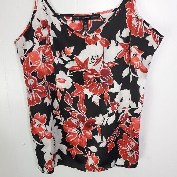 WHBM Top Womens 8 Florals Colorful Lightweight Unlined Y2K Spaghetti Straps - Picture 2 of 8